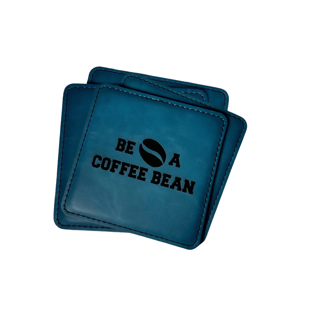 Be A Coffee Bean leather coasters